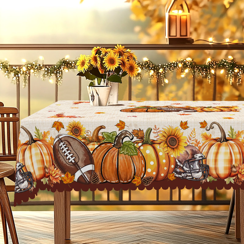 Nappe en polyester 1pc Autumn Decor, L 86 po x l 60 po