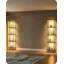 Lampe sur pied d'angle à 5 niveaux avec tablettes, éclairage à DEL à intensité variable avec télécommande et commande au pied, température de couleur réglable et minuterie pour le salon, lampe sur pied avec structure en métal robuste
