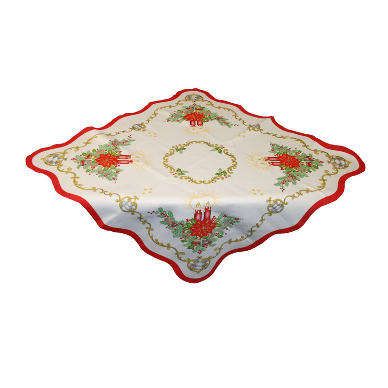 Surmatelas de table bougies de noël Prouty