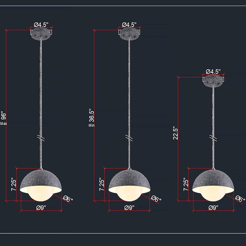 Kadasha 1 - Light Chrome Dome Pendant