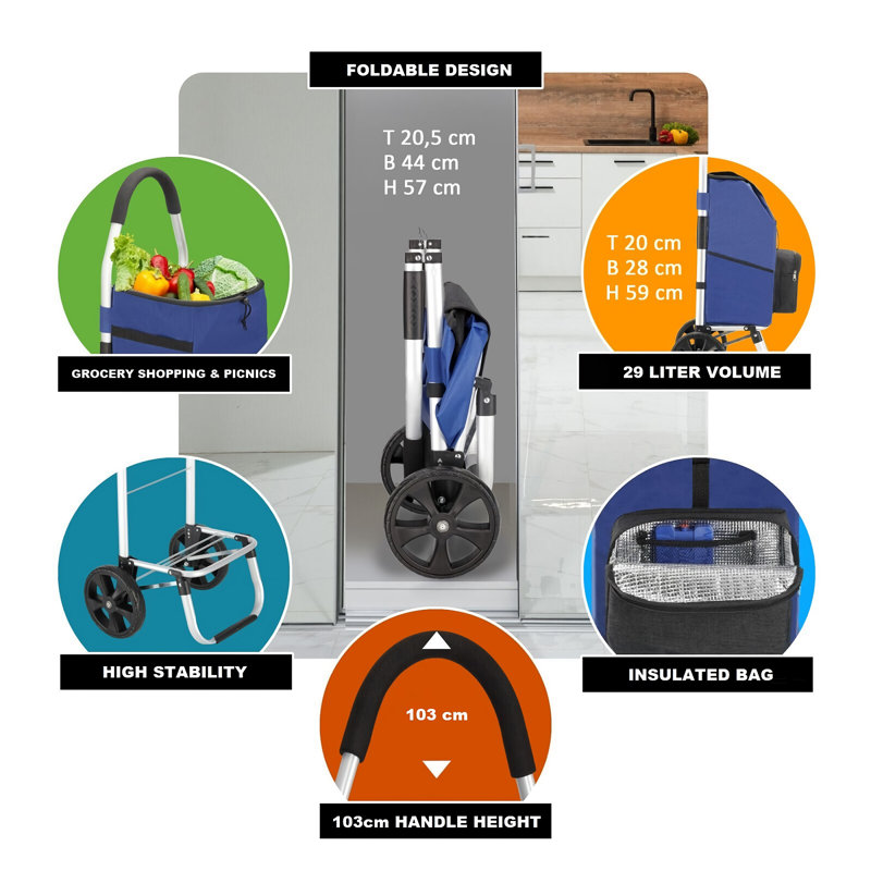 Chariot de rangement pour ordinateur portable / tablette wikink