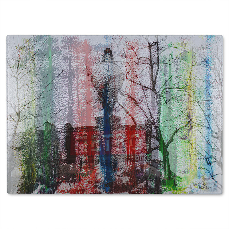 Metro Glass Chopping Board, 40cm L x 28cm W