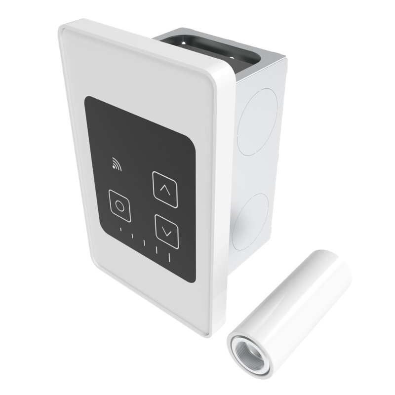Remotely wired Touch Digital Heat Controller, White