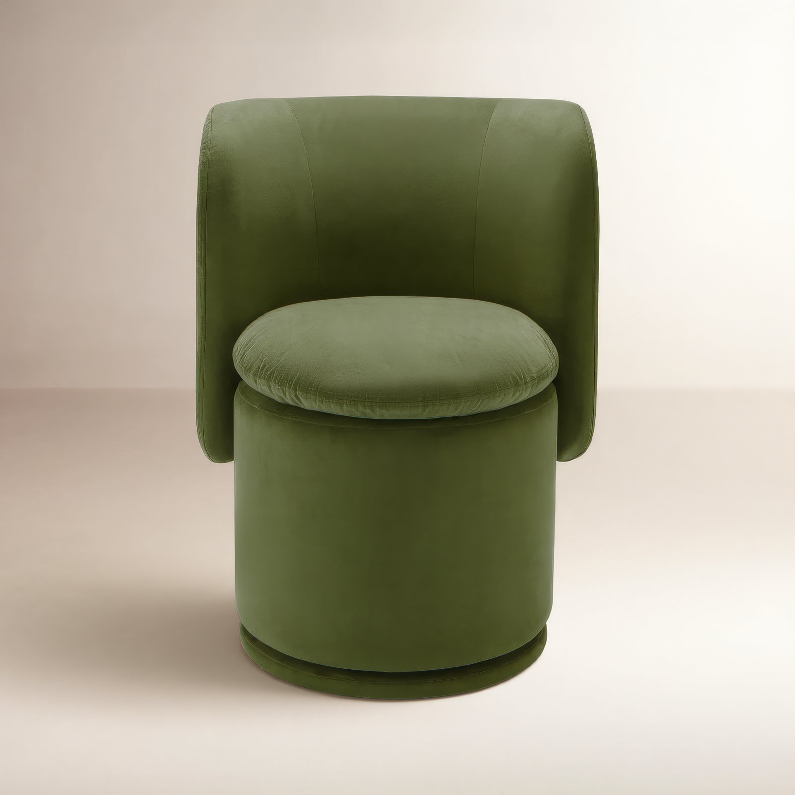 Adrielle Swivel Linen Dining Chair, Bella Forest Performance Velvet