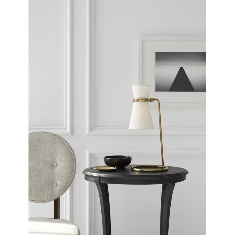 AERIN Clarkson Table Lamp, Black/Brass
