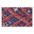 Red Blue Plaid Star Pattern Juneteenth 60" x 120" Rectangular Table Cover with Scalloped Edges