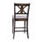 Commercial Grade Solid Wood Modern Farmhouse Cross Back Dining Stool with Footrest-236123757-236123762