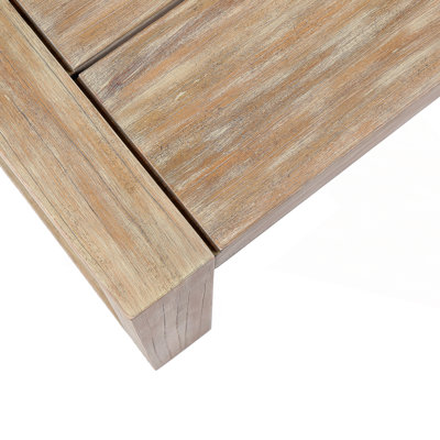Table basse d'extérieur en bois d'eucalyptus Adasai