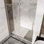 Porte de douche coulissante simple sans cadre de 58 po - l 60 po x H 74 po H 5/16 po
