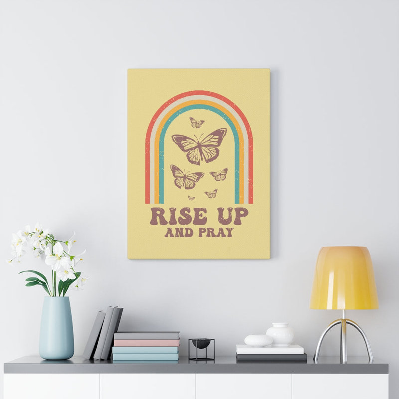 Rise Up Butterfly - Wrapped Canvas Print