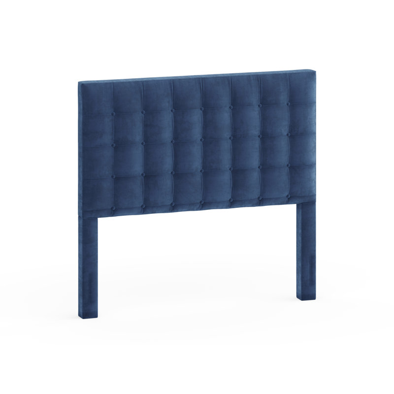 Tête de lit tapissier Salm, Très grand, Navy
