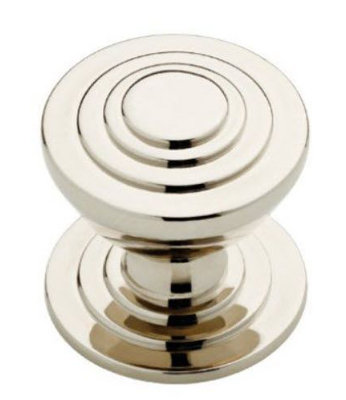 (Paquet de 5) Bouton de disque Julian en nickel poli de 1-3 / 16 po