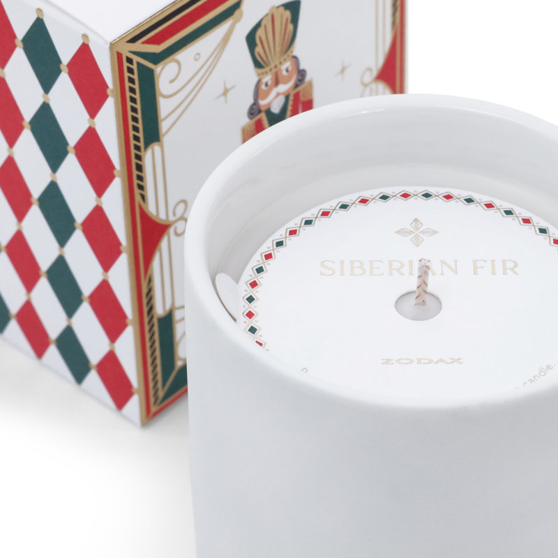 Bougie parfumée Casse-Noisette de Noël et Sapin de Sibérie en pot, 283 g