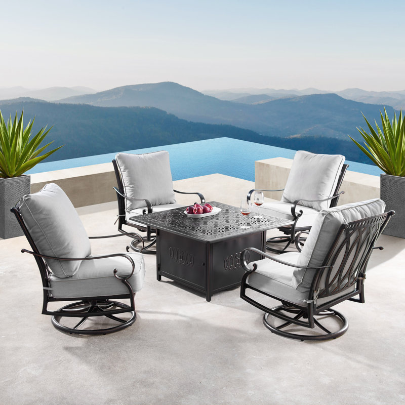 Mccomas - Person Patio Conversation Set with Cushions