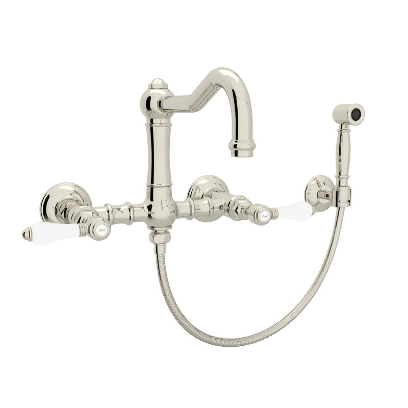 Acqui® Bridge Faucet with Accessories, Polished Nickel