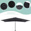 Parasol de marché éclairé 6 pi x 9 pi Krol-607331515