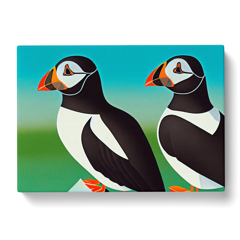 Puffin Birds Vol.2 - Wrapped Canvas