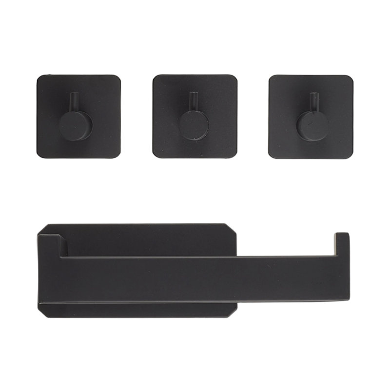 14cm 1 Wall Mounted Required Towel Bar, Black