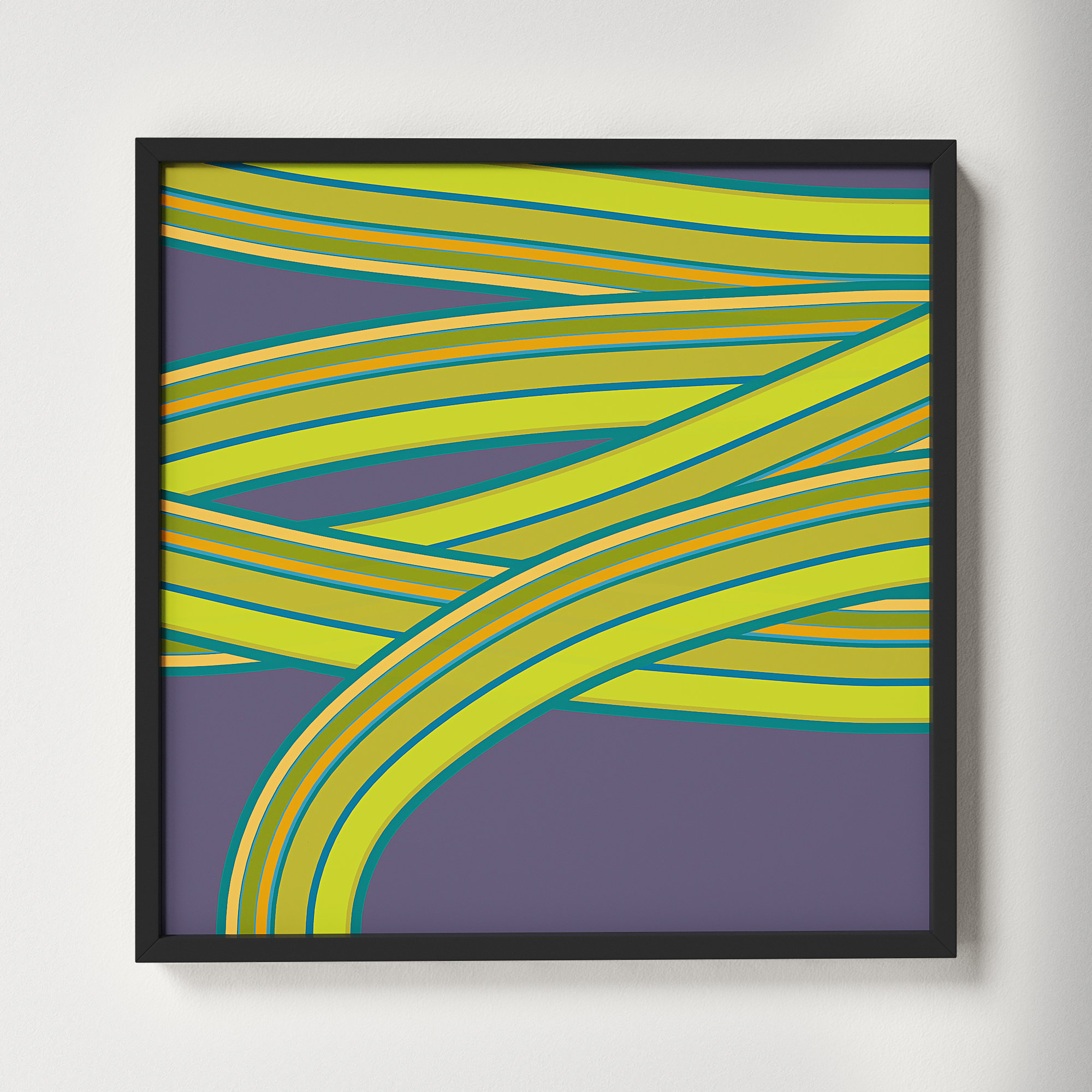 Hemp Twist by Jacques Pilon, Black, 16" H x 16" W x 1.25" D