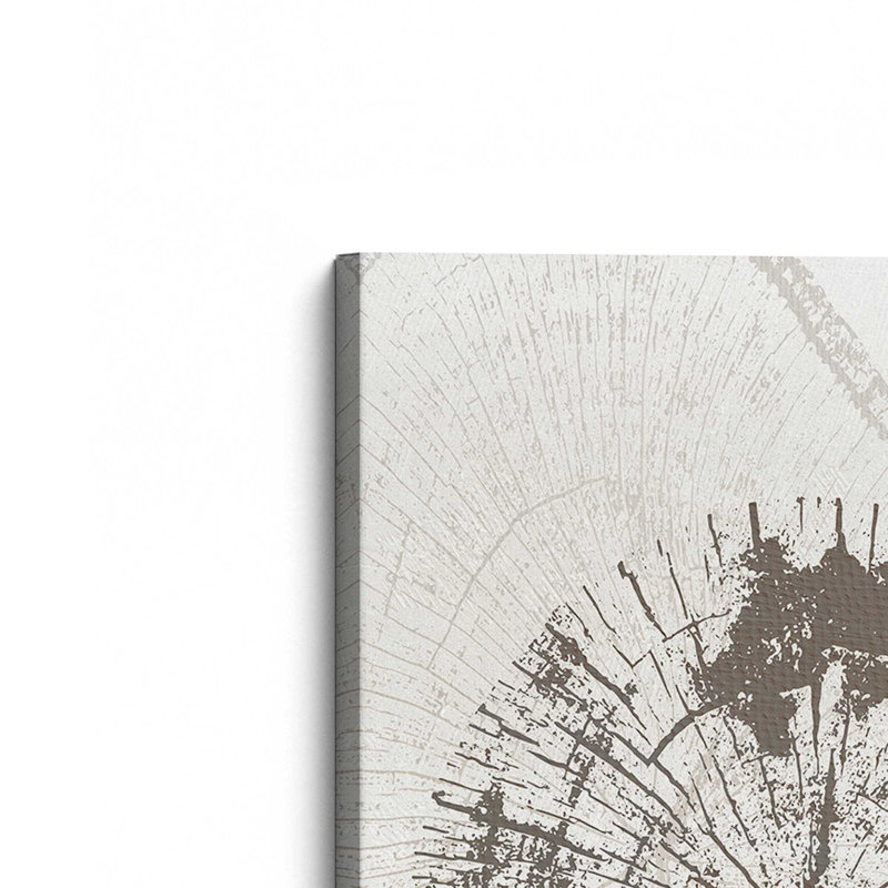 Beige Tree Ring I, Large Canvas Print, 60" H x 40" W