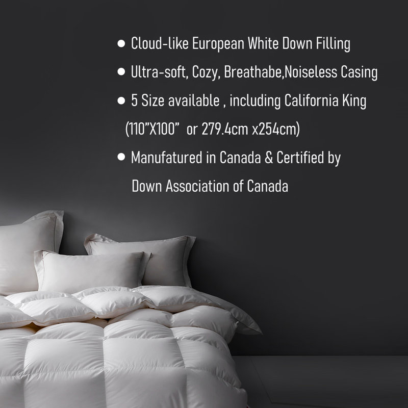 Limoges Duck All Season Down Comforter, Queen