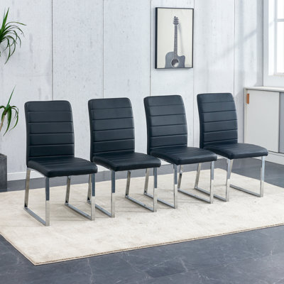 Ensemble de 4 chaises de salle à manger rembourrées Vesta