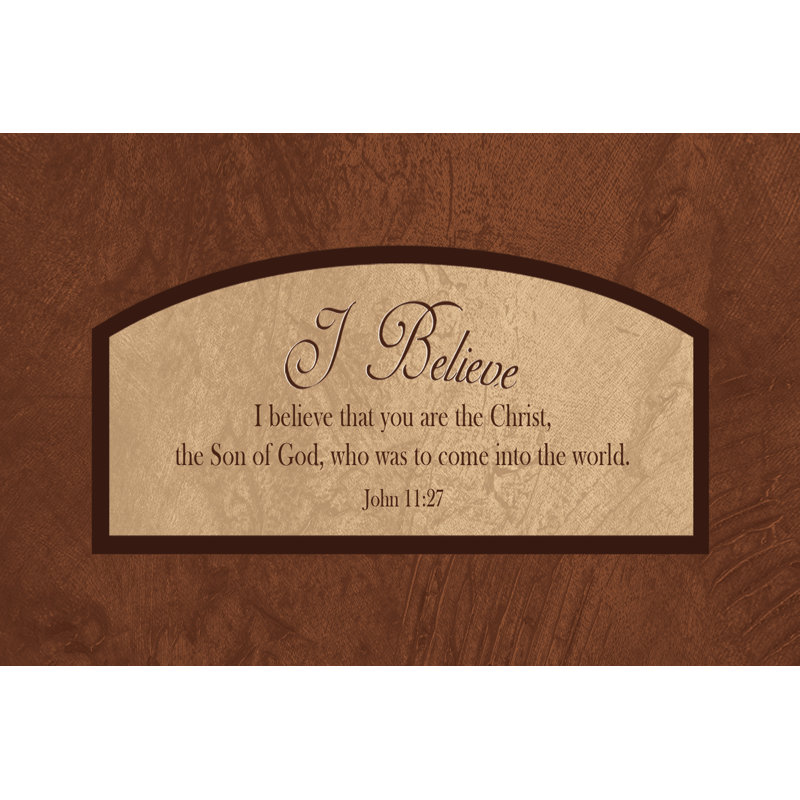 I Believe - Wrapped Canvas Print, 30cm H x 46cm W x 3.8cm D