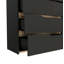 Commode d'appoint, quatre tiroirs, armoire d'appoint Golchehr