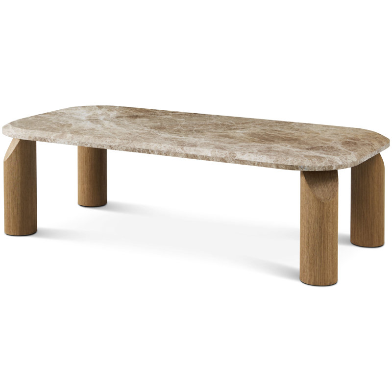 Vienna Marble Cocktail Table, Natural, Light Emperador