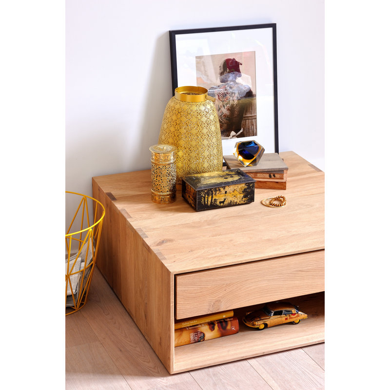 Nordic 1 - Drawer Solid Wood Nightstand