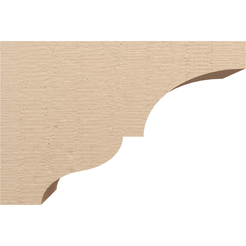 Bois de cèdre brut Asheboro, grain de bois TimberThane Corbel, apprêté brun clair, H 22 po x l 11 po x P 33 po