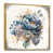 Toile avec cadre flottant or