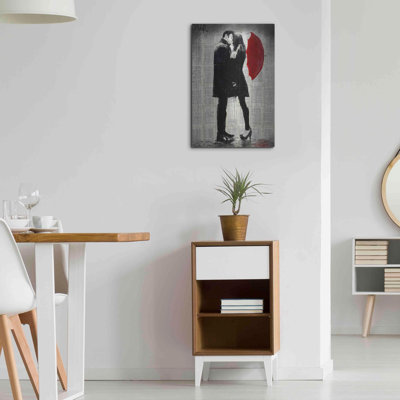 «Winters Kiss» par Loui Jover, art mural en métal