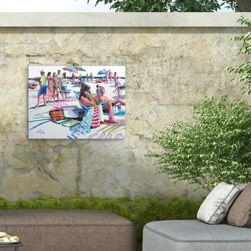 Toile extérieure Bullins Patti Mollica Beach Party, H 14 po x l 19 po x P 1,5 po