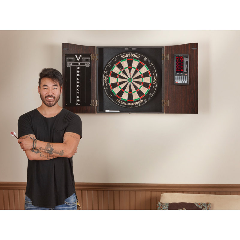 Ensemble de jeu de fléchettes et tableau de pointage électronique Viper Viper Vault
