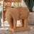 Bali & Pari Elissa Bohemian Light Honey Rattan Elephant End Table