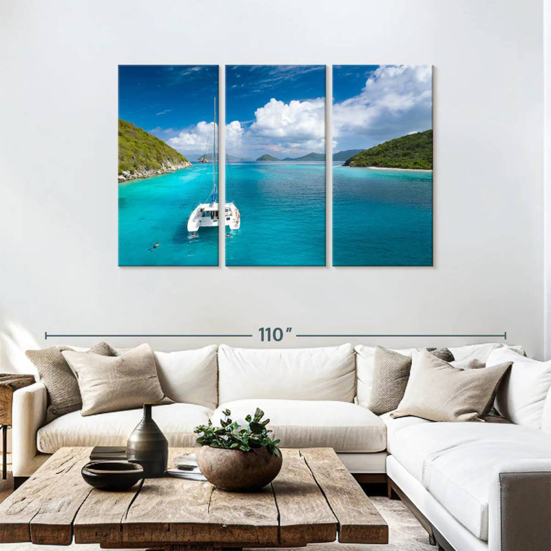 Mehar Lovango Cay Catamaran, 48" H x 74" W