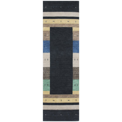 Handmade Wool Striped Area Rug