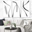 Ensemble de 3 pièces scandinaves abstraites minimalistes géométriques minimalistes - art moderne Mid-Century-96277136