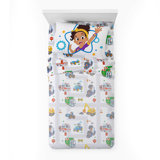 Blippi How Does This Work 3 Piece Toddler Sheet Set