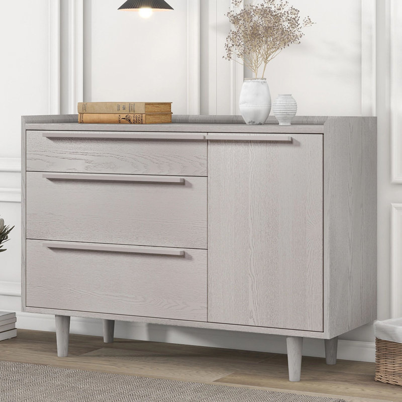 45.3'' W 3 - Drawer Dresser, Grey