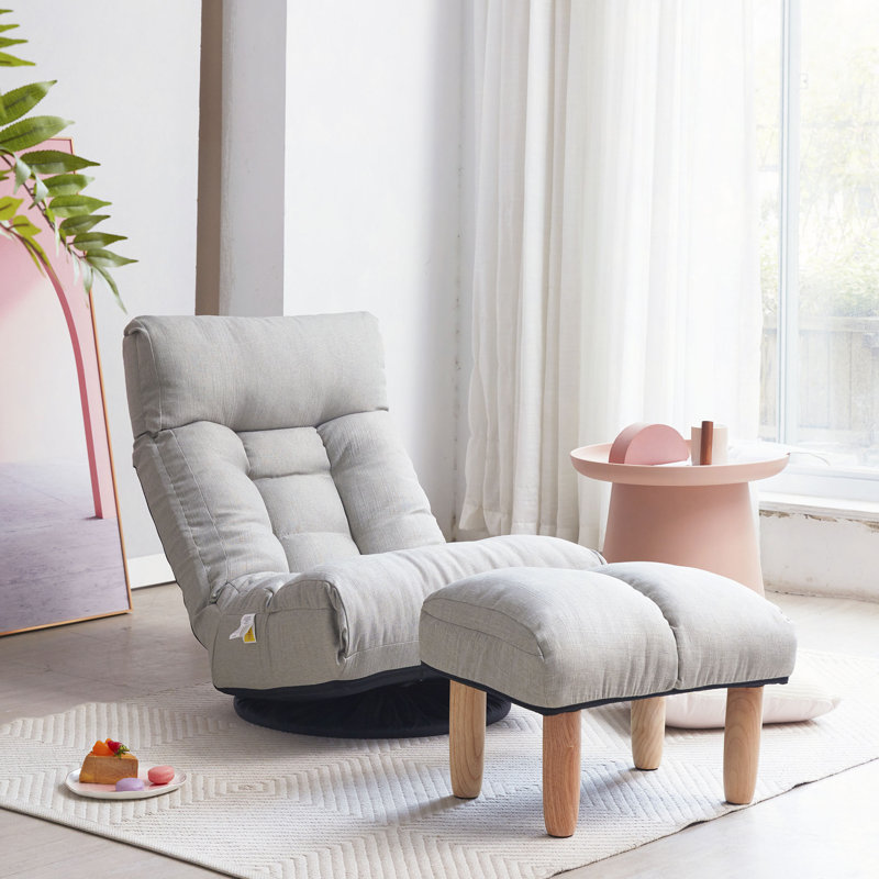 Canapé simple inclinable Fauteuil japonais Tatami, Gris
