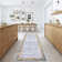 Machine Washable Rugs Bordered Modern Non-Slip Low Pile Rubber Backing Indoor Area Rug for Living Room Bedroom Kitchen Dining Room