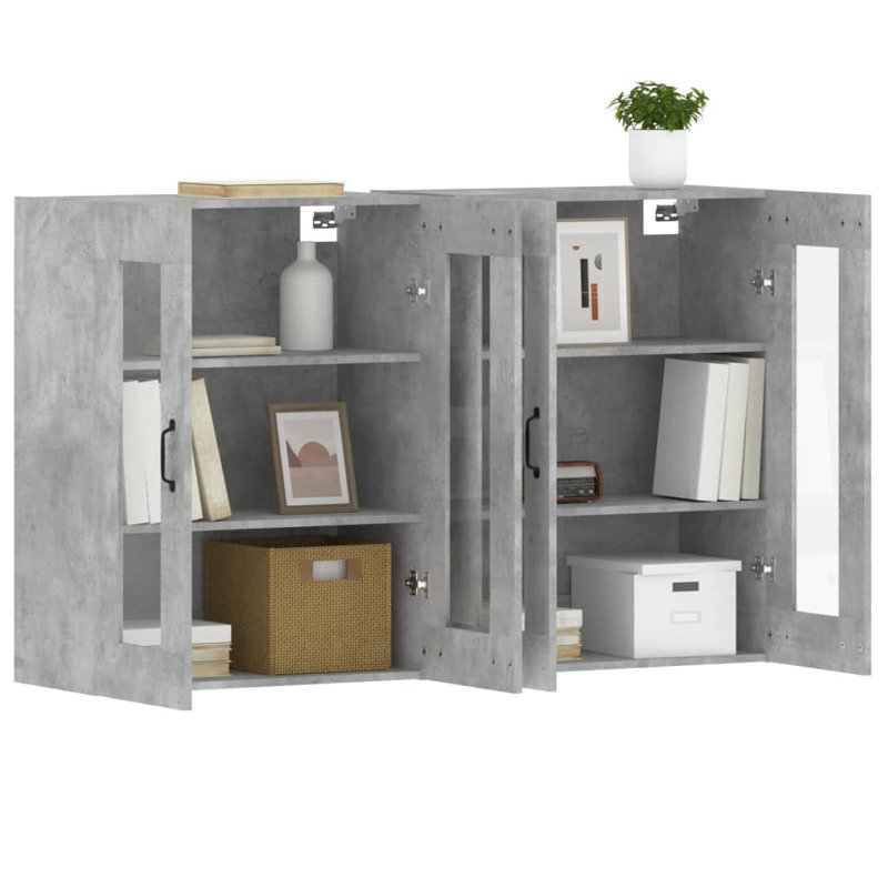 Messai Wall Bathroom Cabinet, Concrete Grey