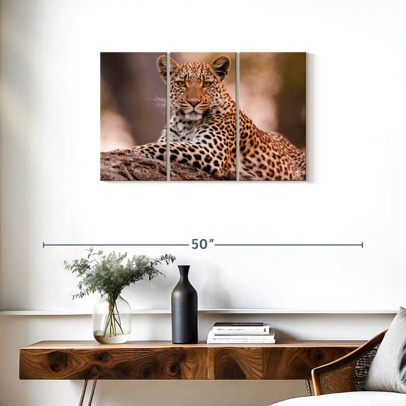 Brampt Botswana Leopard, 20" H x 33" W