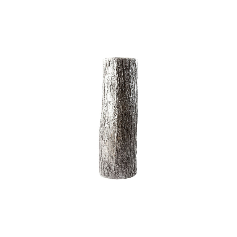 Bark Pedestal, 60" H x 19" W x 20" D, Silver
