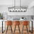 Reede 6 - Light Matte Black Square/Rectangle Pendant