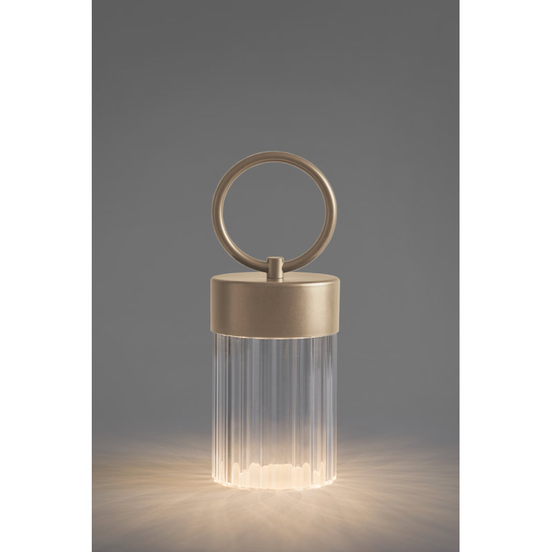 Claretta Battery Lamp, Golden Nickel