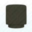 Fauteuil d'appoint pivotant vert-2147331095