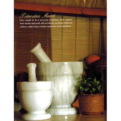 Asclepius Marble Mortar And Pestle Set